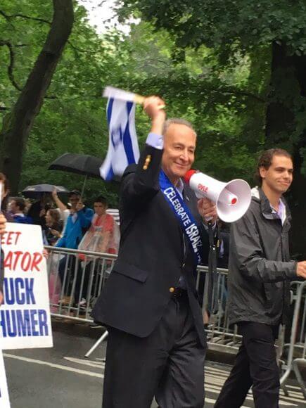 Chuck Schumer at Israel Day parade